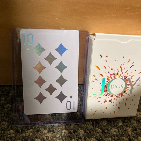 Dior Joy Holographic 10 of Diamonds Playing Card - Picture 2 of 2